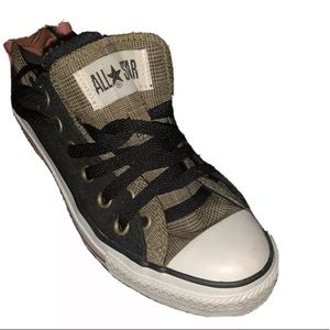 Sz 8 Men Sz 6 Women Unisex Converse CT All Star Double Tongue Plaid Sneaker.